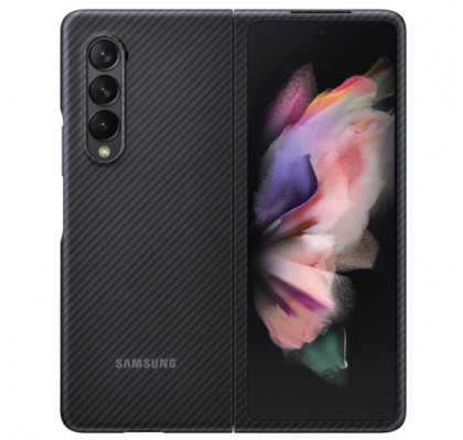 Husa Aramid Cover pentru Samsung Galaxy Z Fold3 5G, Black